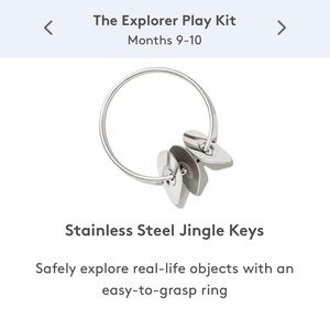 Lovevery the explorer stainless steel jingle keys